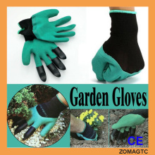 Garden Genie Gloves - Garden Gloves For Digging & Planting No More Worn Out Fingertips Unisex Claws On Right Hand